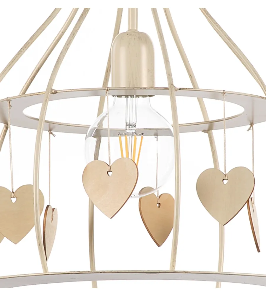 Illuminazione Per Interno-Onli Lampadario "leonilde" avorio, e27