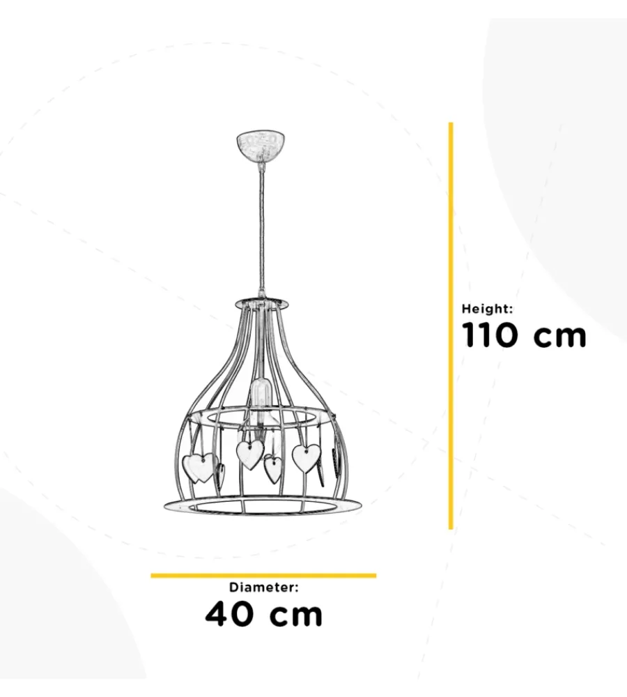 Illuminazione Per Interno-Onli Lampadario "leonilde" avorio, e27