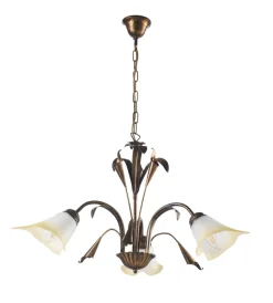 Illuminazione Per Interno-Onli Lampadario "lucrezia" 3 luci bronzo, e14