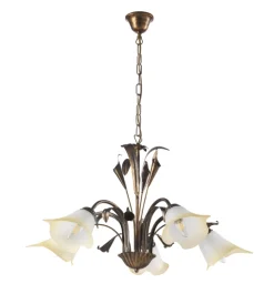 Illuminazione Per Interno-Onli Lampadario "lucrezia" 5 luci bronzo, e14
