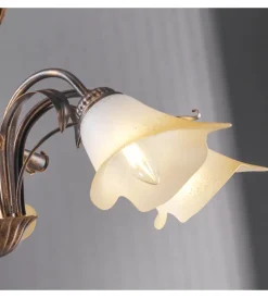 Illuminazione Per Interno-Onli Lampadario "lucrezia" 5 luci bronzo, e14