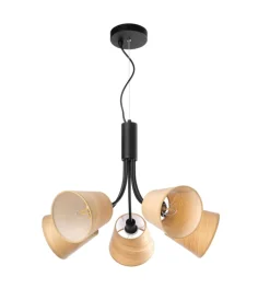 New Lampadario "asia" 5 luci, e14 Illuminazione Per Interno