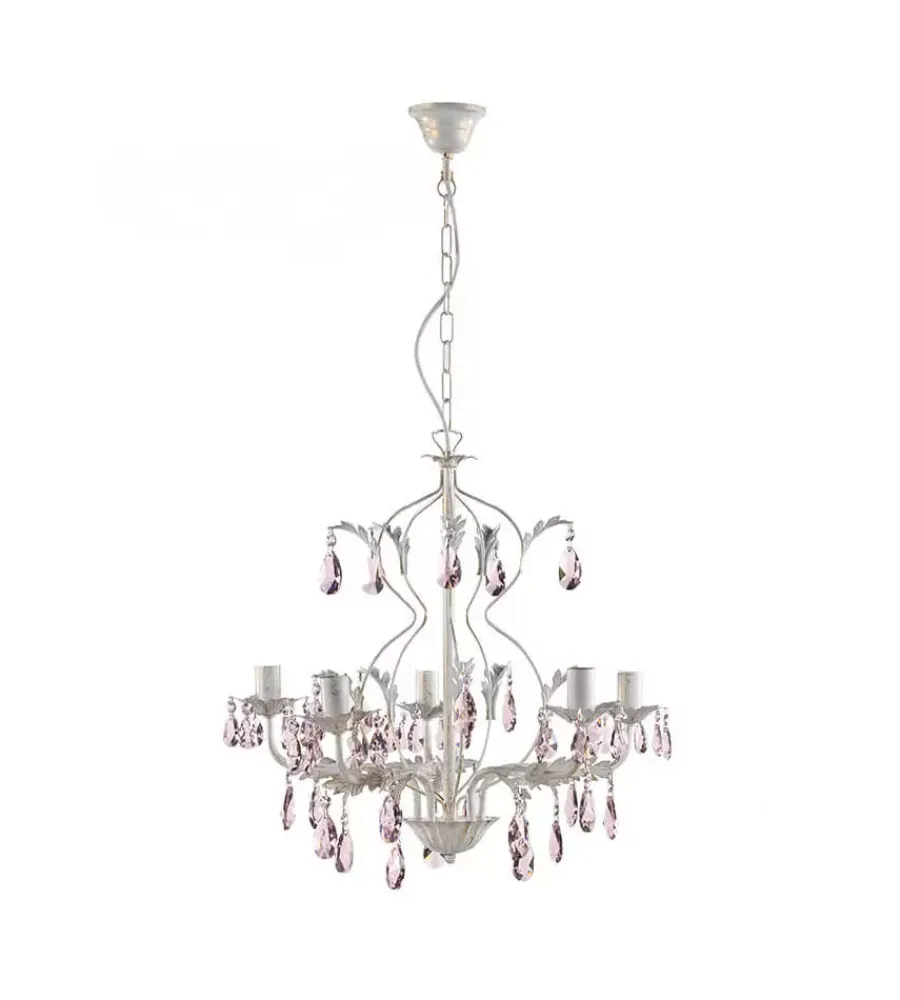 Best Lampadario "kate" 5 luci, e14 Illuminazione Per Interno