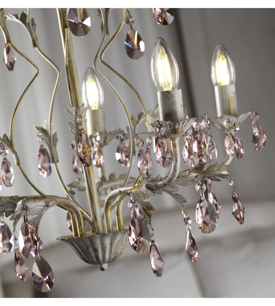 Best Lampadario "kate" 5 luci, e14 Illuminazione Per Interno