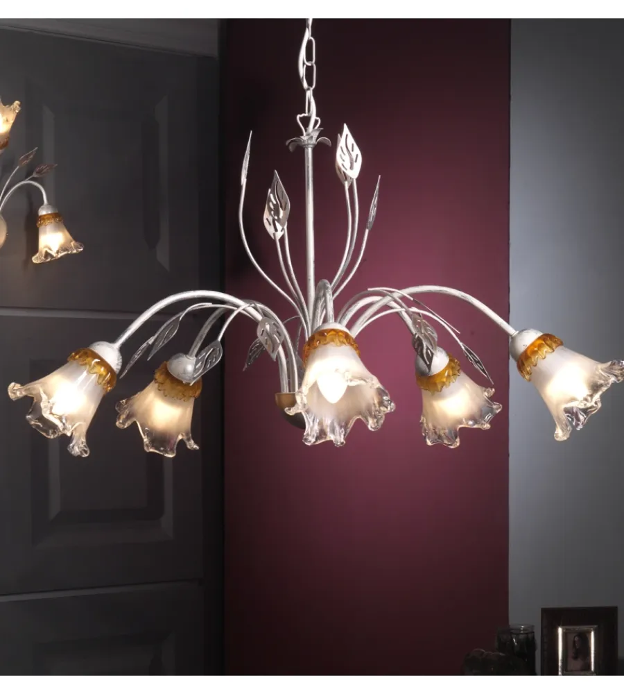 Illuminazione Per Interno-Onli Lampadario "lancia" 5 luci, e14