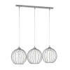 Illuminazione Per Interno-Onli Lampadario "melone" grigio 3 luci, e27