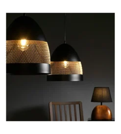Illuminazione Per Interno-Onli Lampadario "polly" nera, e27