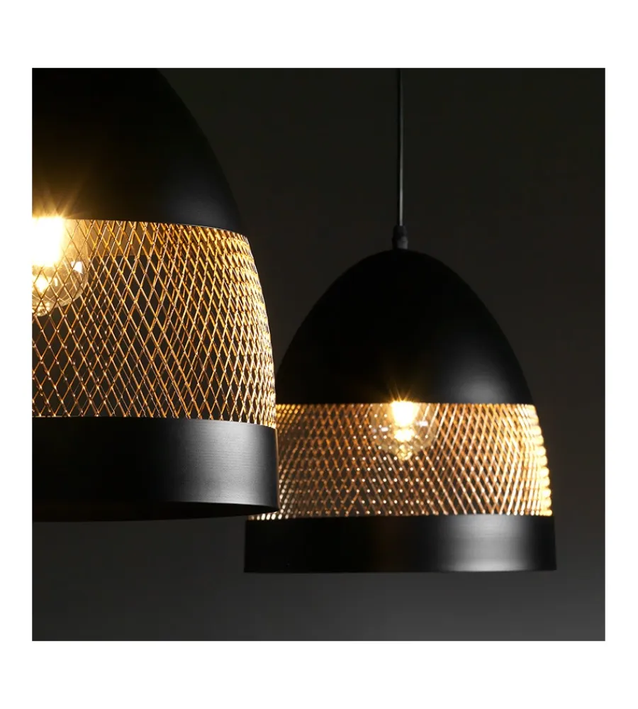 Illuminazione Per Interno-Onli Lampadario "polly" nera, e27