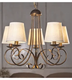 Illuminazione Per Interno-Onli Lampadario "pompei" 5 luci, e14