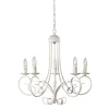 New Lampadario "pompei" 5 luci in metallo color avorio, e14 Illuminazione Per Interno