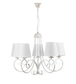 Hot Lampadario "pompei" con 5 punti luce in metallo, e14 Illuminazione Per Interno