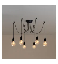 Illuminazione Per Interno|Lampadario "spider" 6 bracci, e27