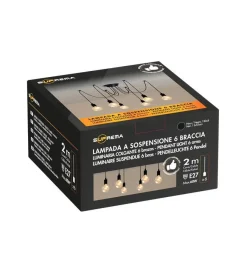 Illuminazione Per Interno|Lampadario "spider" 6 bracci, e27