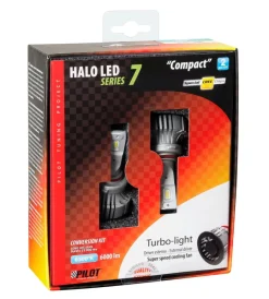 Auto Esterno-Lampa de led per auto 9-32v halo led serie 7 compact - (h10-hb3 9005) - 36w - p20d - 2 pz - scatola 57780