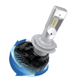 Online de led per auto 9-32v halo led serie 4 fit-master - (h4) - 25w - p43t - 2 pz  - scatola  57798 Auto Esterno