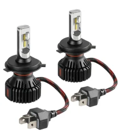 Lampa Auto Esterno|de led per auto 9-32v halo led serie 6 standard - (h4) - 30w - p43t - 2 pz  - scatola  57784