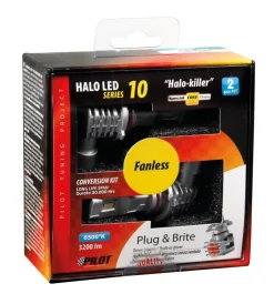 Auto Esterno-Lampa de led per auto 9-32v halo led serie 10 halo killer - (h10-hb3 9005) - 20w - p20d - 2 pz  - scatola  57733