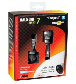 Auto Esterno-Lampa de led per auto 9-32v halo led serie 7 compact - (h7) - 36w - px26d - 2 pz - scatola 57778