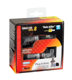 Lampa Auto Esterno|de led per auto 9-32v halo led serie 8 halo killer - (h7) - 25w - px26d - 2 pz - scatola 57771