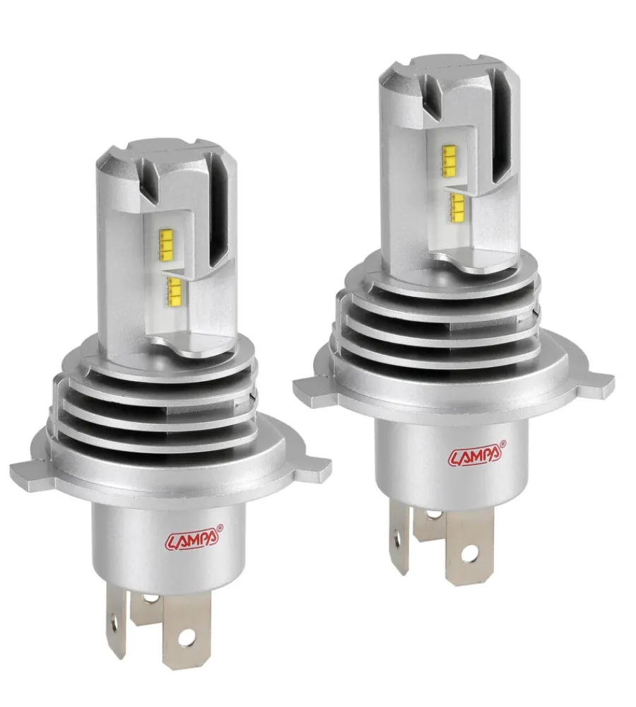 Auto Esterno-Lampa de led per auto 9-32v halo led serie 8 halo killer - (h4) - 25w - p43t - 2 pz - scatola 57770