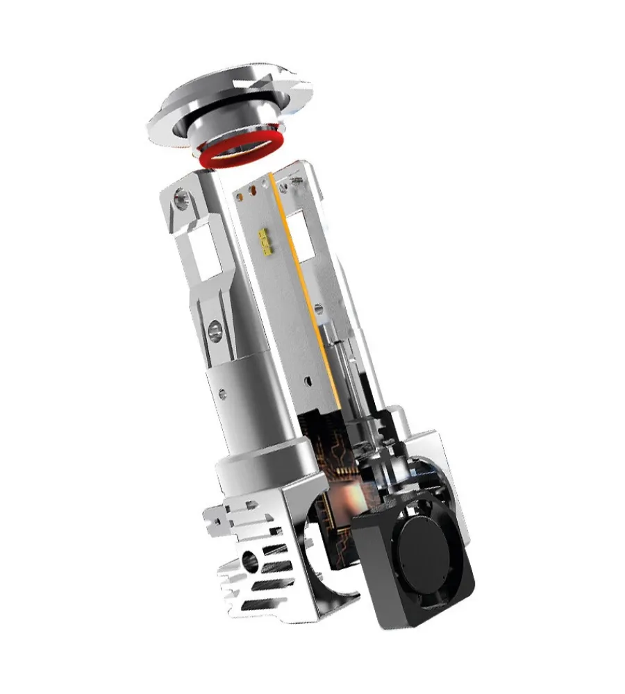 Auto Esterno-Lampa de led per auto 9-32v halo led serie 8 halo killer - (h4) - 25w - p43t - 2 pz - scatola 57770