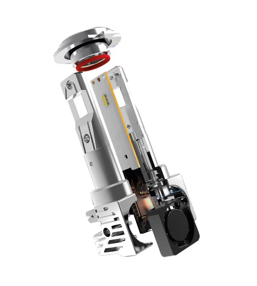 Auto Esterno-Lampa de led per auto 9-32v halo led serie 8 halo killer - (h4) - 25w - p43t - 2 pz - scatola 57770