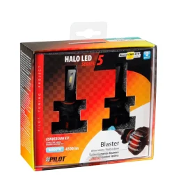 Online de led per auto 9-32v halo led serie 5 blaster - (h10-hb3 9005) - 20w - p20d - 2 pz - scatola 57794 Auto Esterno