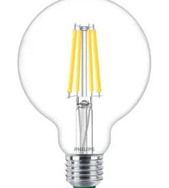 Philips Lampadine|Lampadina a led "globo" trasparente luce naturale 60w 2700k, e27