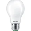 Lampadine-Philips Lampadina led a goccia satinato luce naturale 75w, 2700k e27