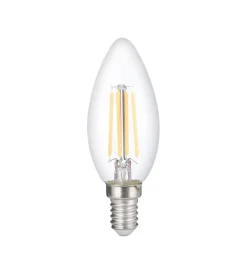 Lampadine|Lampadina led "oliva" luce calda, 60w e14