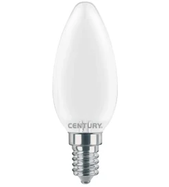 Lampadine-Century Lampadina led satinata candela