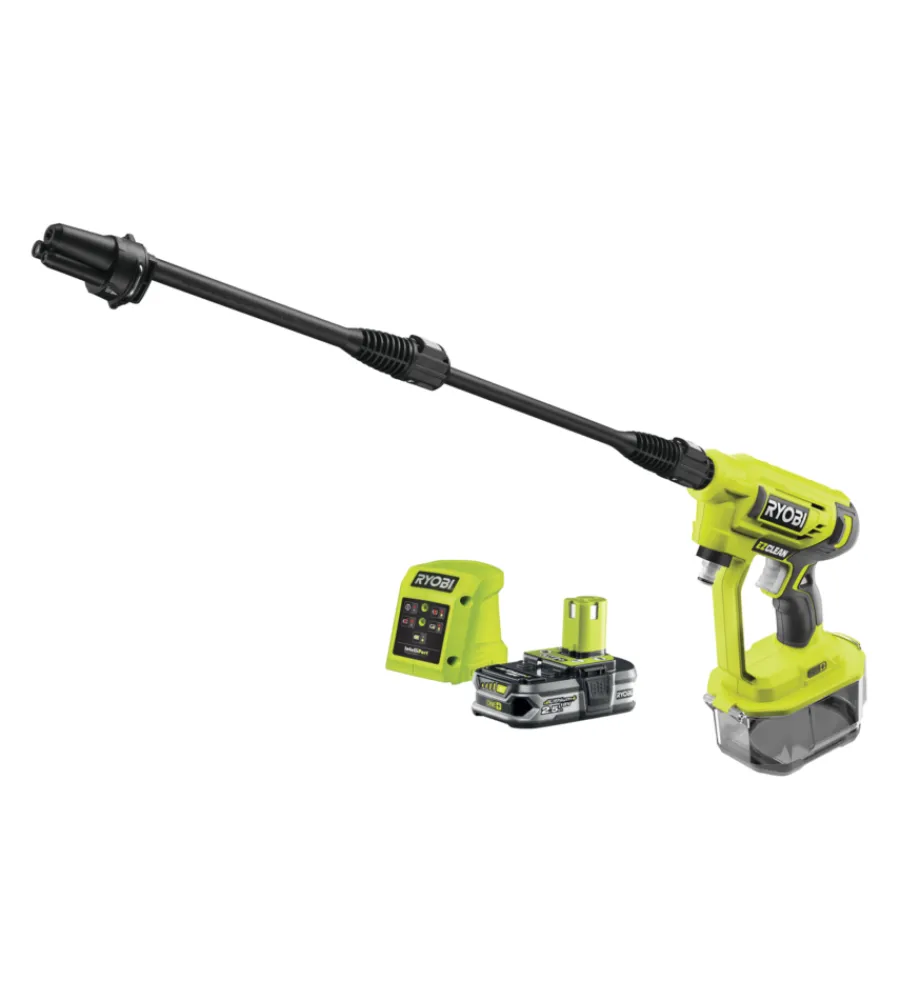 Idropulitrici-Ryobi Lancia a pressione a batteria "ry18pw22a-125" 22 bar 182 l/h 18v 2,5ah