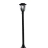New Lanterna led "cloe" nero goffrato 12w 800lm, ø19x1000 cm Illuminazione Per Esterno