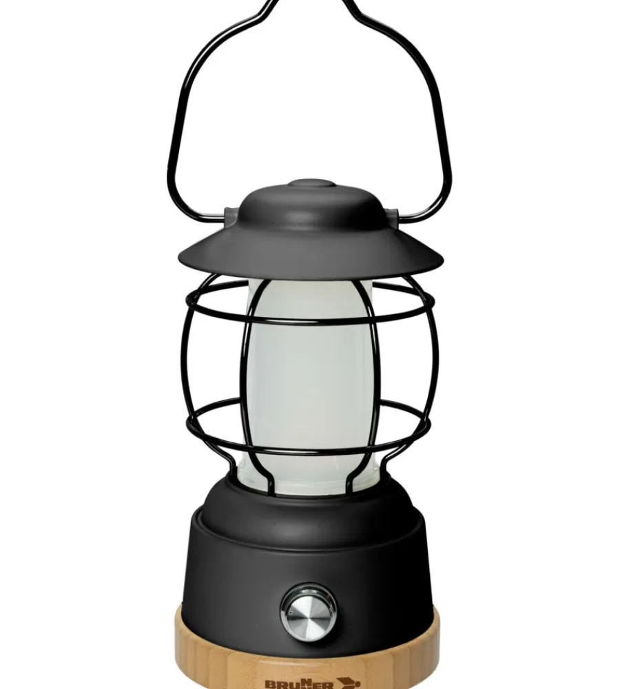 Campeggio-Brunner Lanterna led ricaricabile da campeggio "lyss" nero 450 lumen