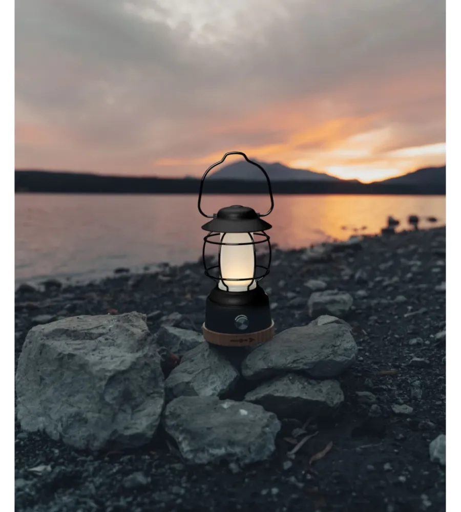 Campeggio-Brunner Lanterna led ricaricabile da campeggio "lyss" nero 450 lumen