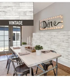 Pannelli Plastici|Lastra decorativa in polipropilene con stampa effetto vintage, 100x50 cm