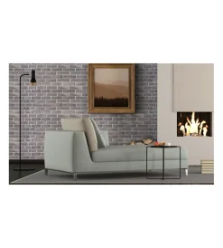 Pannelli Plastici|Lastra decorativa in polipropilene con stampa effetto muro "london grey", 100x50 cm