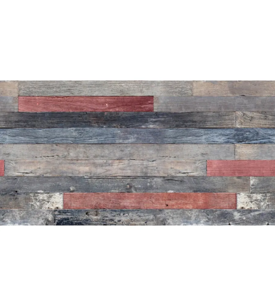 Pannelli Plastici- Lastra decorativa in polipropilene con stampa effetto color wood, 100x50 cm