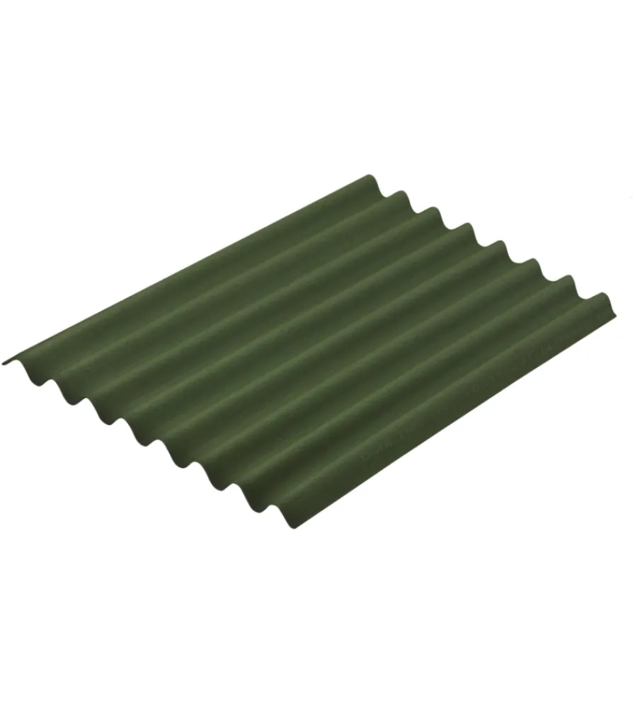 Onduline Lastre E Rotoli|Lastra ondulata bituminata da copertura "easyline" verde 100x76 cm
