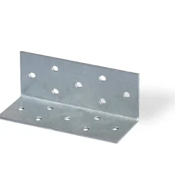Ferramenta Per Esterno- Lastrina ad angolo, forata 200 x 40 x 40 mm.