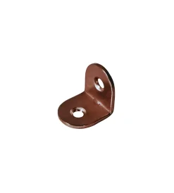 Sistemi Di Fissaggio- Lastrina piegata bronzata 25 x 25 x 15 spessore 1,5 mm. - 4 pz.