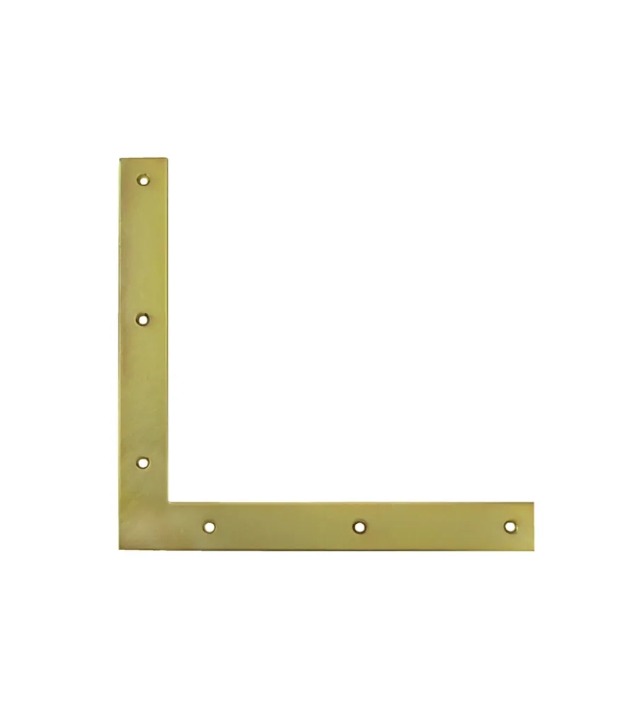 Sistemi Di Fissaggio- Lastrine angolari 250 x 250 mm. - zincate giallo - 1 pz.