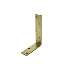 Sistemi Di Fissaggio|Lastrine angolari 120 x 80 mm. - zincate giallo - 1 pz.