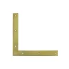 Sistemi Di Fissaggio|Lastrine angolari 120 x 120 mm. - zincate giallo - 1 pz.