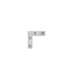 Sistemi Di Fissaggio|Lastrine angolari di rinforzo 50 x 50 mm. - zincate - 10 pz.