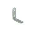 Ferramenta Per Mobili E Infissi- Lastrine di giunzione ad angolo stondate - 30 x 30 mm. - zincato - 4 pz.