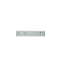 Ferramenta Per Mobili E Infissi- Lastrine di giunzioni dritte in acciaio zincato bianco 80x15 mm. 4 pz.