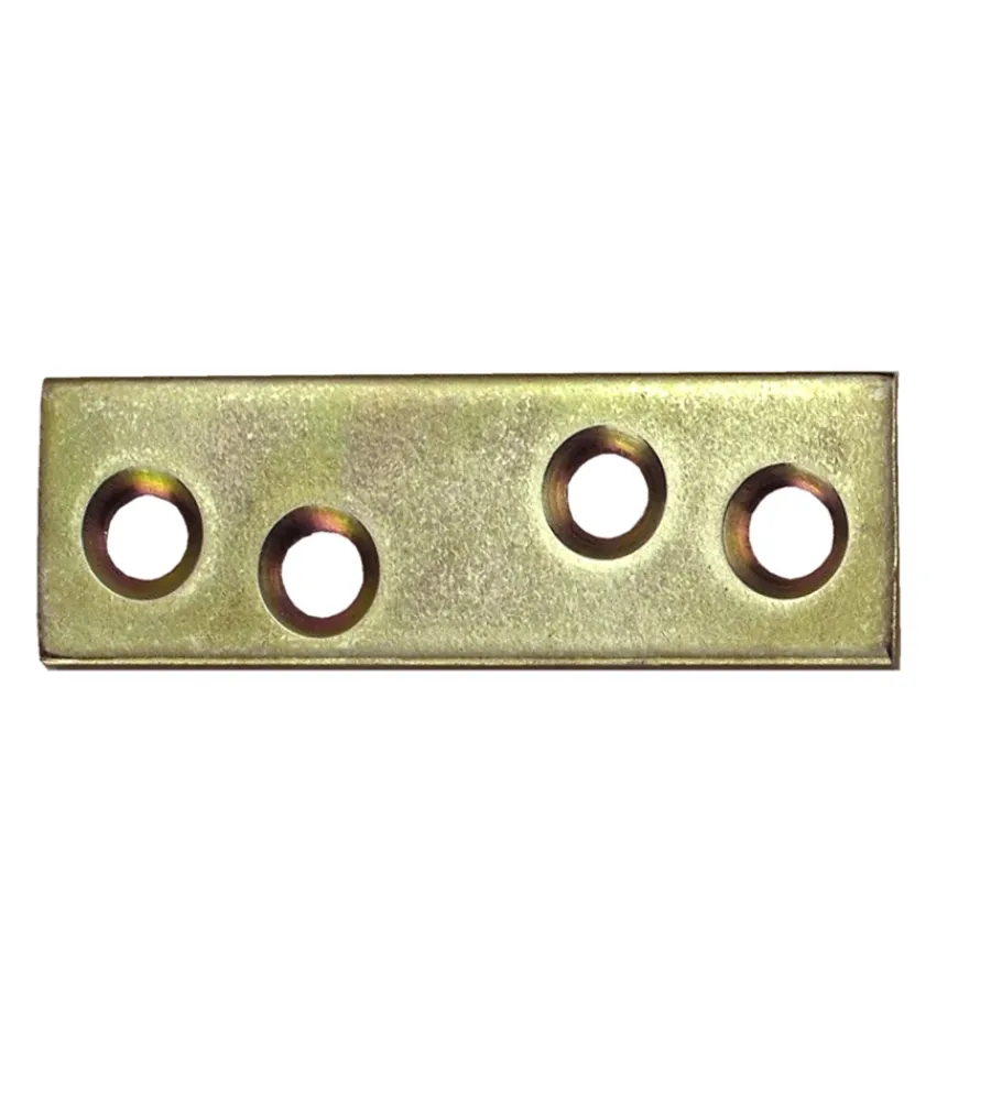 Sistemi Di Fissaggio- Lastrine diritte 100 x 15 mm. - zincate giallo - 4 pz.