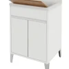 Mobiletti Multiuso- Lavatoio bianco laccato 2 ante, 60x84x50 cm