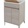Lavatoio rovere chiaro 2 ante, 60x84x50 cm Mobiletti Multiuso